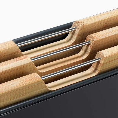 Joseph Joseph Folio™ Steel 3-Piece Bamboo Chopping Board Set With Black Stainless-Steel Case (15367928840570)