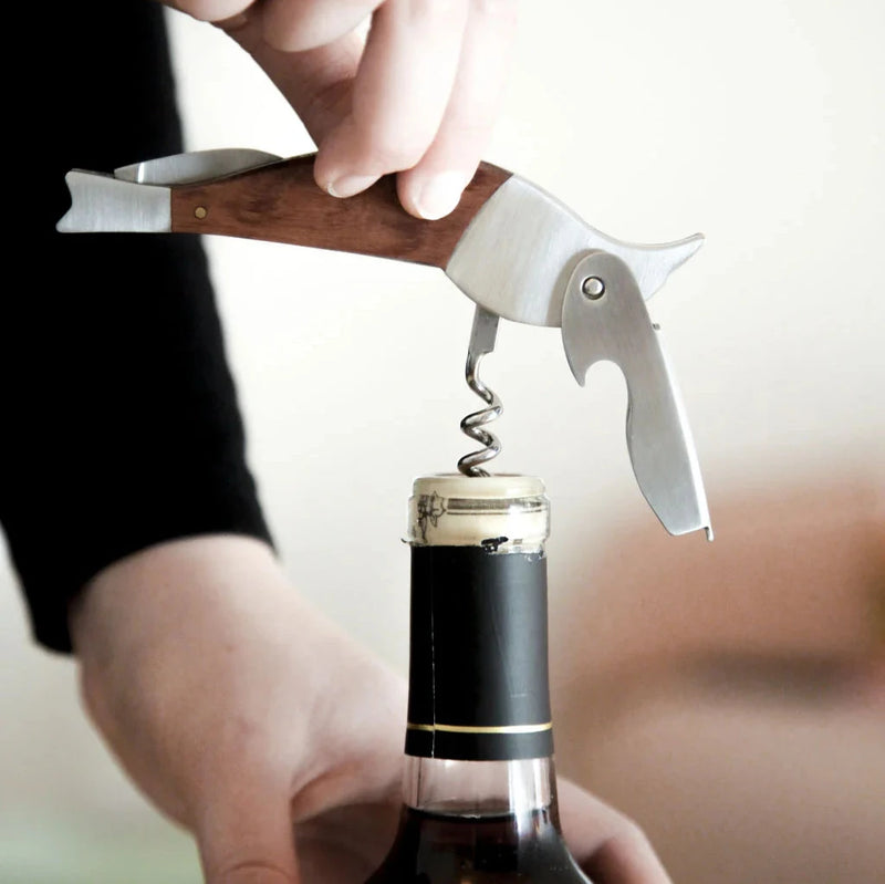 Kikkerland Sparrow Wood Corkscrew (031005) (6892250923066)