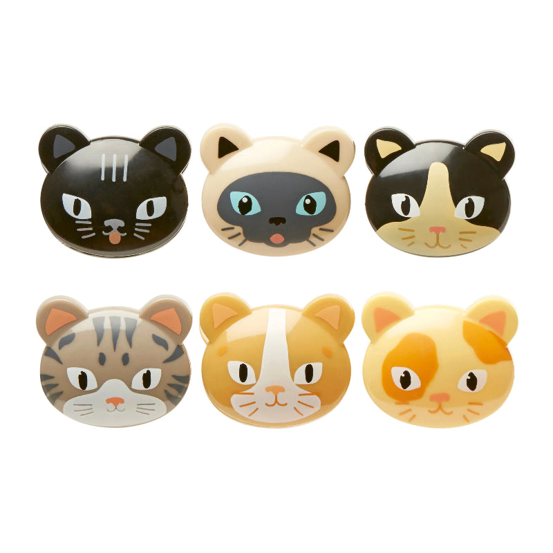 Kikkerland Cats Bag Clips Pack of 6