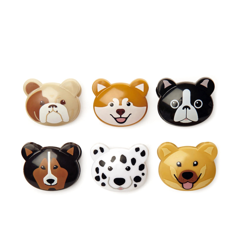 Kikkerland Dogs Bag Clips Pack of 6