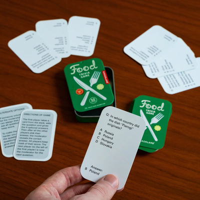 Kikkerland Food Trivia Game