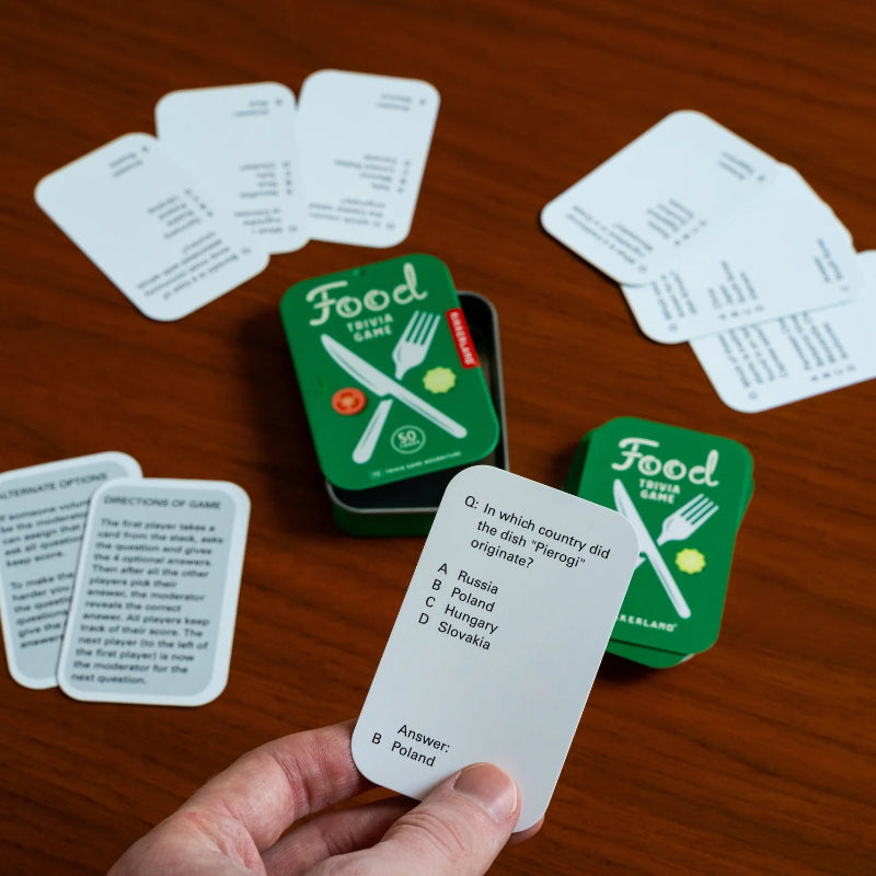 Kikkerland Food Trivia Game