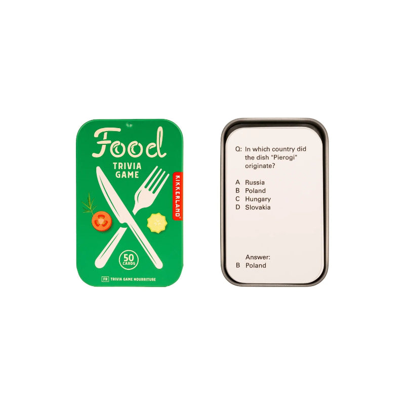 Kikkerland Food Trivia Game