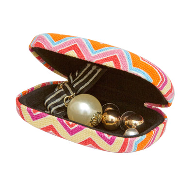 Kikkerland Striped Travel Case Fabric Assorted