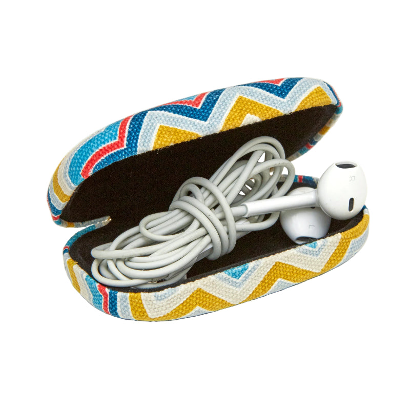 Kikkerland Striped Travel Case Fabric Assorted