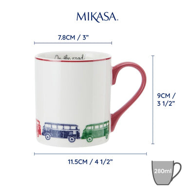 KitchenCraft Mikasa Can Mug Camper Van 280ml (7142911377466)