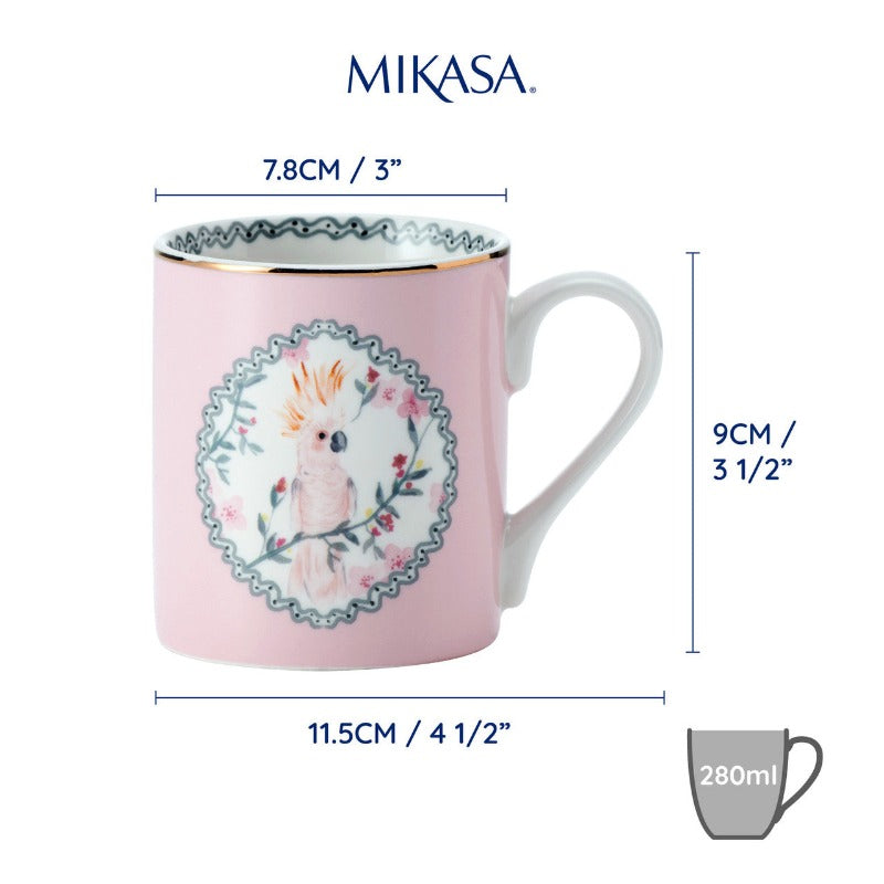 KitchenCraft Mikasa Can Mug Cockatoo 280ml (7142598541370)