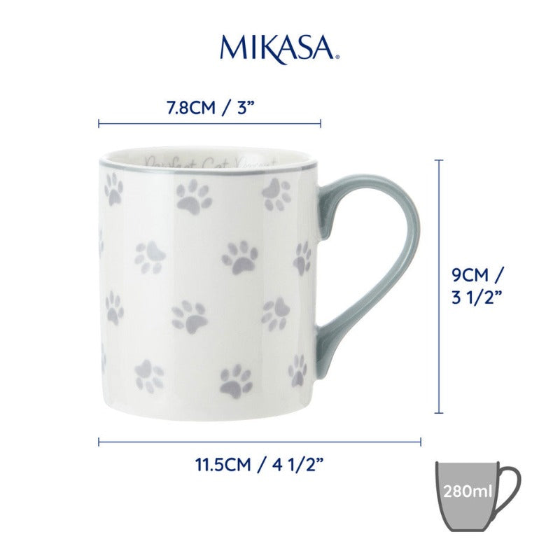 KitchenCraft Mikasa Can Mug Paws 280ml (7142896402490)