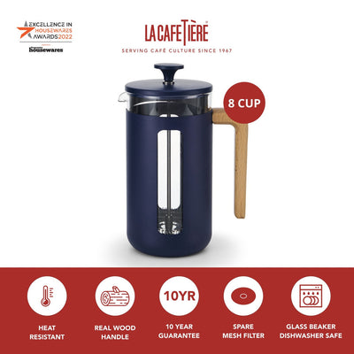 La Cafetiere Pisa Cafetiere 8 Cup Navy (7174497337402)