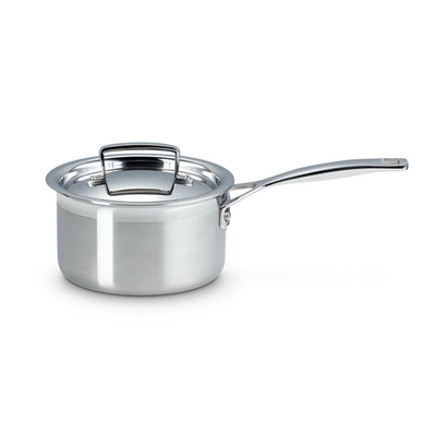 Le Creuset 3-ply Stainless Steel Saucepan and Lid (2461967843386)