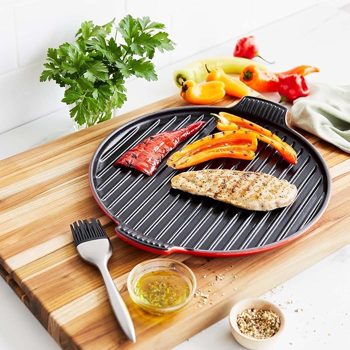 Le Creuset Cast Iron Bistro Round Grill 32cm – Art of Living Cookshop