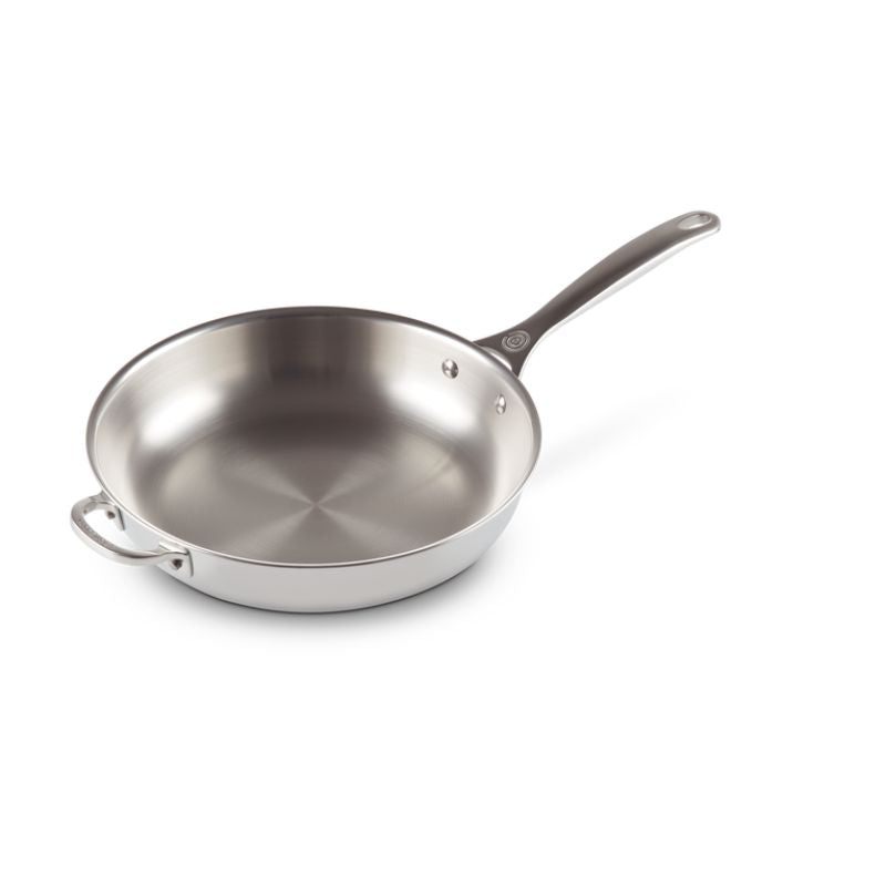 Le Creuset Signature Stainless Steel Uncoated Frying Pan 28cm (7319378067514)