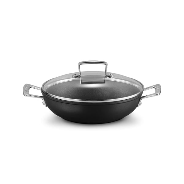 Le Creuset Toughened Non-Stick Shallow Casserole with Glass Lid