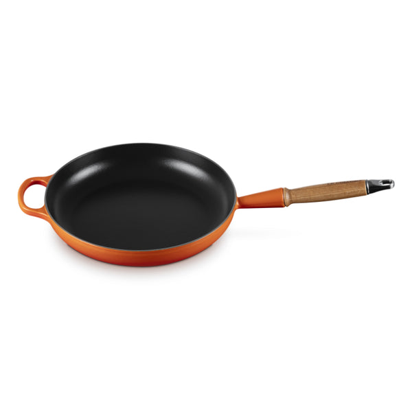Le Creuset Signature Cast Iron Frying Pan with Wooden Handle