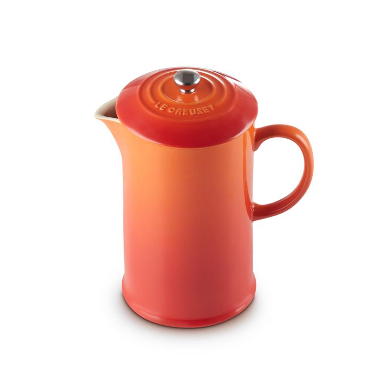 Le Creuset Stoneware Cafetiere with Metal Press 1L