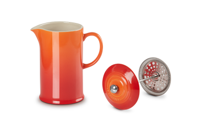 Le Creuset Stoneware Cafetiere with Metal Press 1L