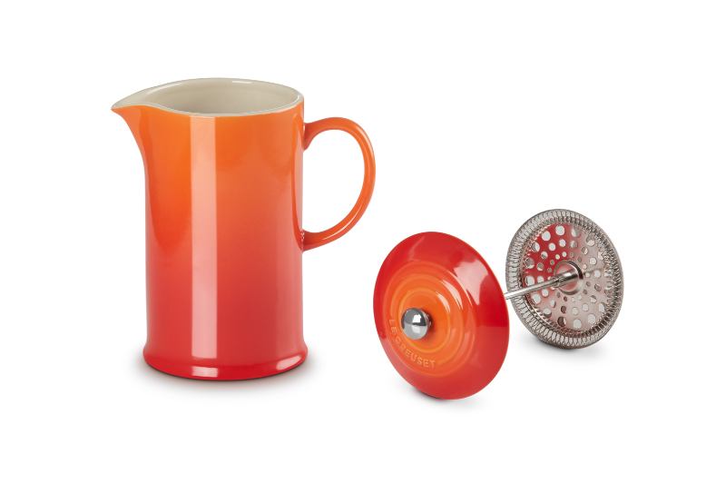 Le Creuset Stoneware Cafetiere with Metal Press 1L