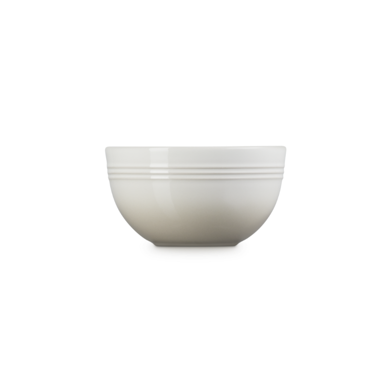 White ceramic bowl on a white background
