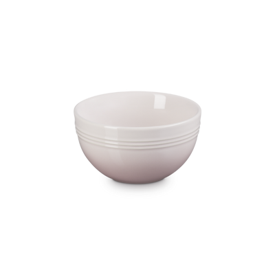 White ceramic bowl on a white background