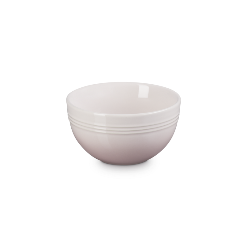 White ceramic bowl on a white background