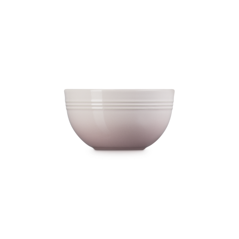 Purple ceramic bowl on a white background