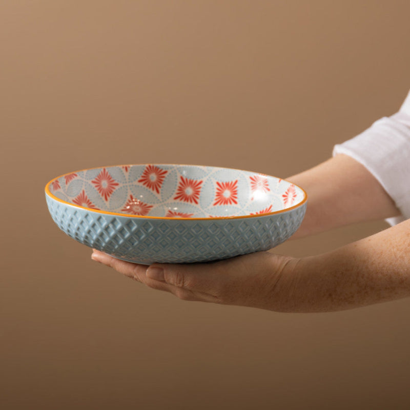 Mikasa Leaf & Geometric Stoneware Pasta Bowl (15080509997434) (15087298740602) (15087308079482) (15087313387898) (15087326986618)