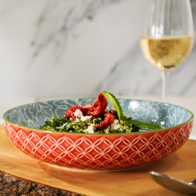 Mikasa Leaf & Geometric Stoneware Pasta Bowl (15080509997434) (15087298740602) (15087308079482) (15087313387898) (15087326986618)