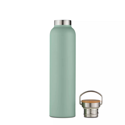 Natural Life Bottle with Bamboo Lid 750ml Mint Green (7084036653114)