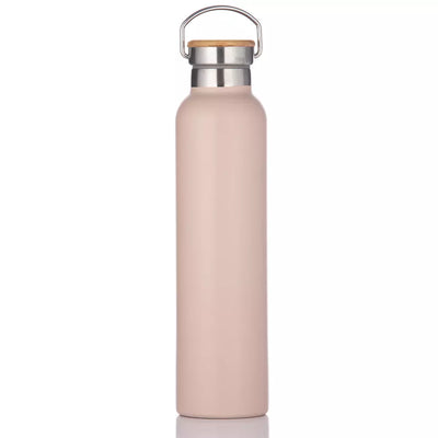 Natural Life Bottle with Bamboo Lid 750ml Pink Clay (7084041470010)