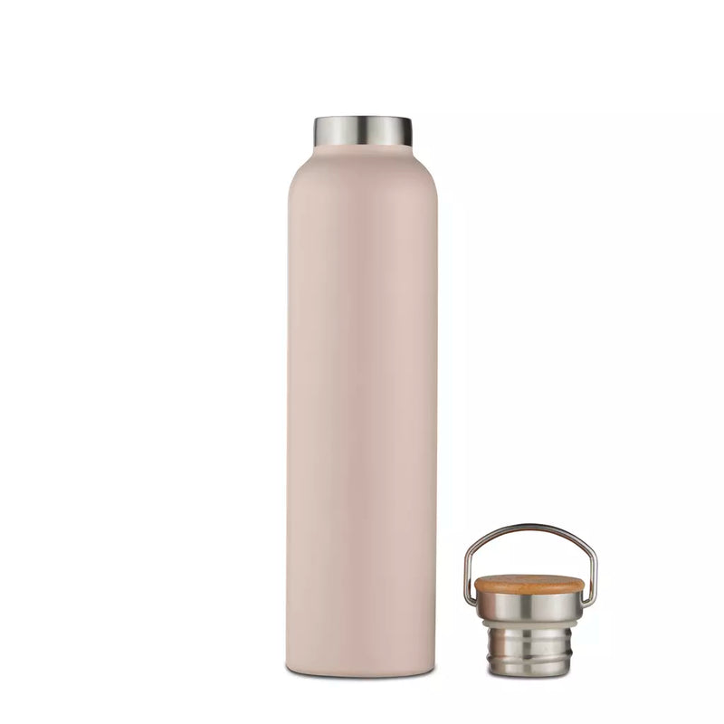 Natural Life Bottle with Bamboo Lid 750ml Pink Clay (7084041470010)