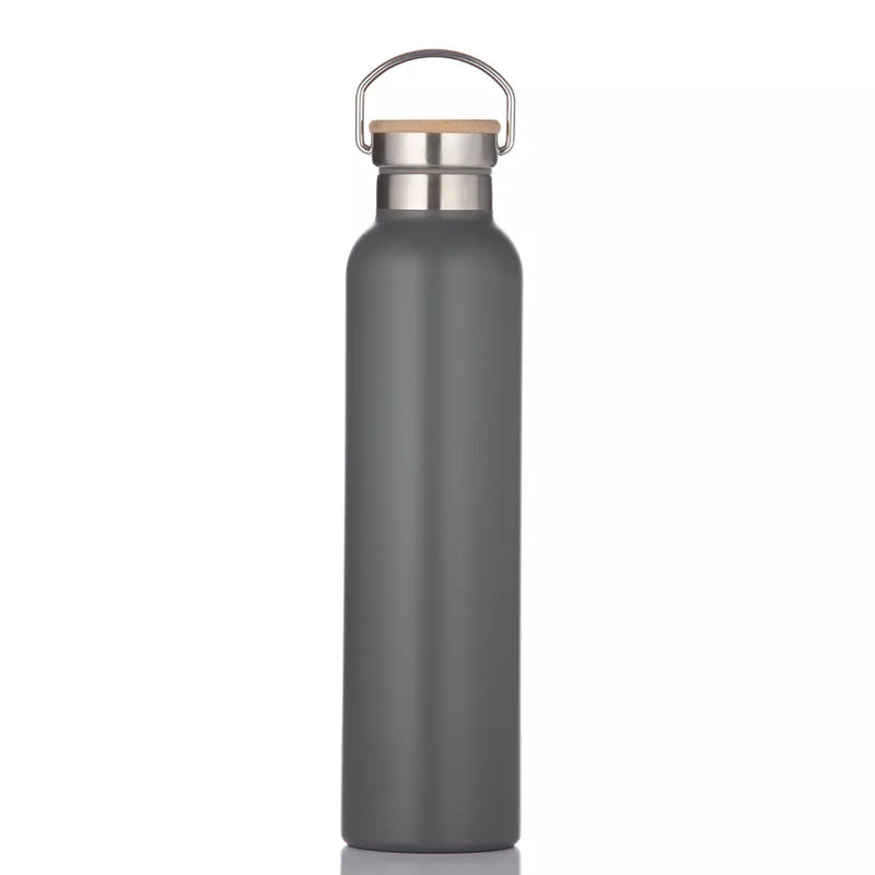 Natural Life Bottle with Bamboo Lid 750ml Slate Grey (7084041666618)
