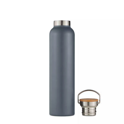 Natural Life Bottle with Bamboo Lid 750ml Slate Grey (7084041666618)