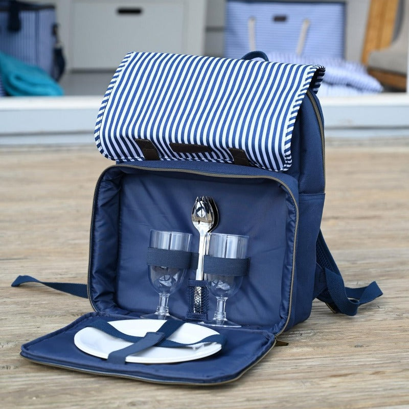 Navigate Three Rivers Insulated 2 Pers Backpack Blue/White Stripe (6789023694906)