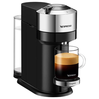 Nespresso Vertuo Next Deluxe Coffee Pod Machine Pure Chrome (7292436971578)