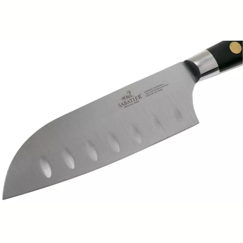 Sabatier Ideal Mini Santoku Knife Brass Rivets 13cm (7161792397370)