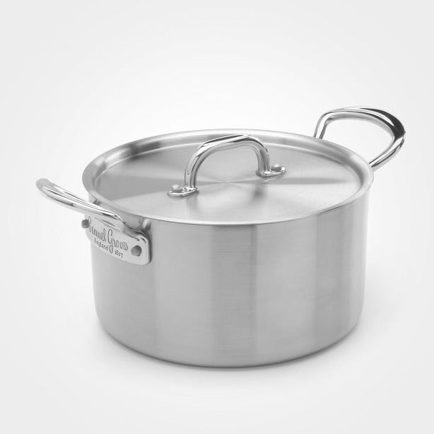 Samuel Groves Classic Stainless Steel Triply Casserole Pan with Lid (7208840462394)
