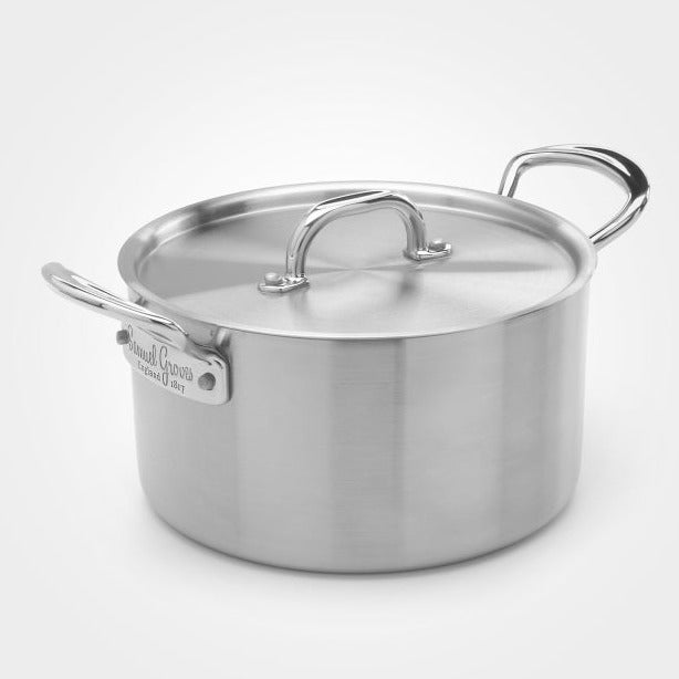Samuel Groves Classic Stainless Steel Triply Casserole Pan with Lid (7208840462394)
