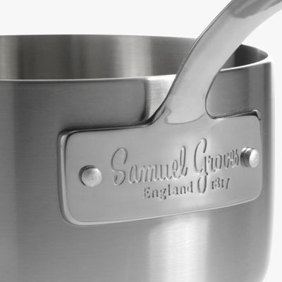Samuel Groves Classic Stainless Steel Triply Saucepan with Lid (7208840593466)