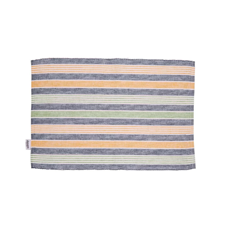 Sintra Striped Napkin & Placemat Set Blue Cotton (182121) (7135055413306)