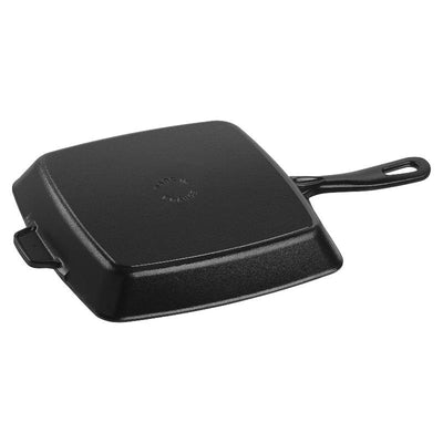 Staub Cast Iron American Grill Square 26cm Black  (361313) (7311023964218) (14849094418810)