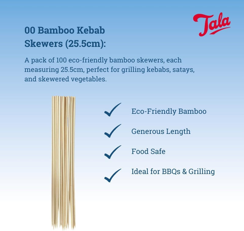Tala 50 Pack Bamboo Skewers 25cm (4584123629626)
