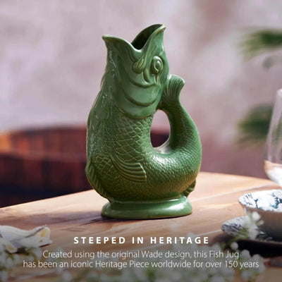 Wade Earthenware Fish Gluggle Jug Large (15160107073914) (15160272912762)