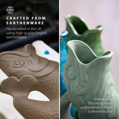 Wade Earthenware Fish Gluggle Jug Large (15160107073914) (15160272912762)