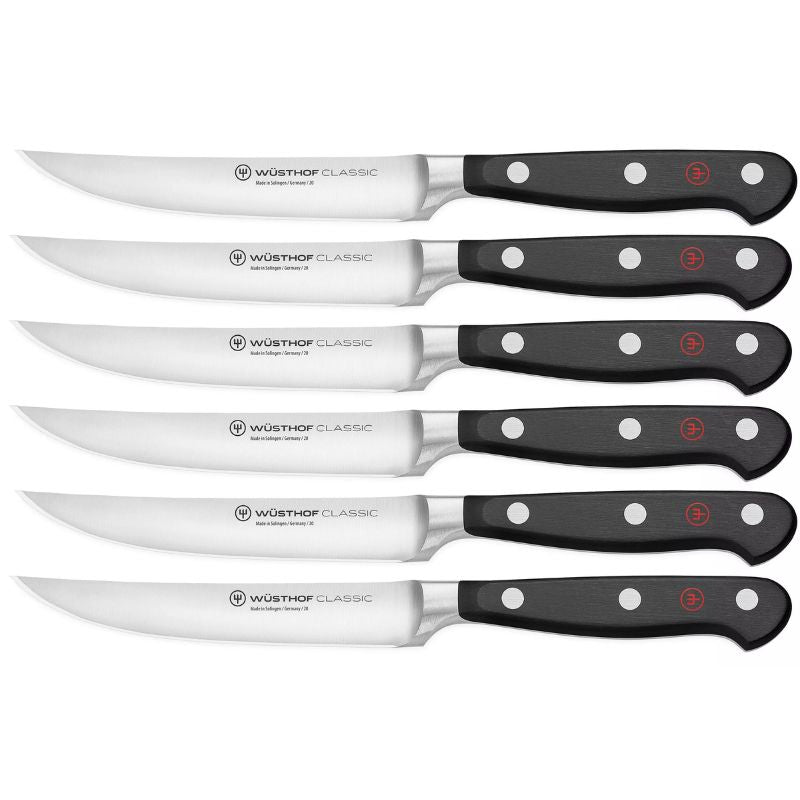 Wusthof Classic Steak Knife 6 Piece Set 12cm (7299875897402)