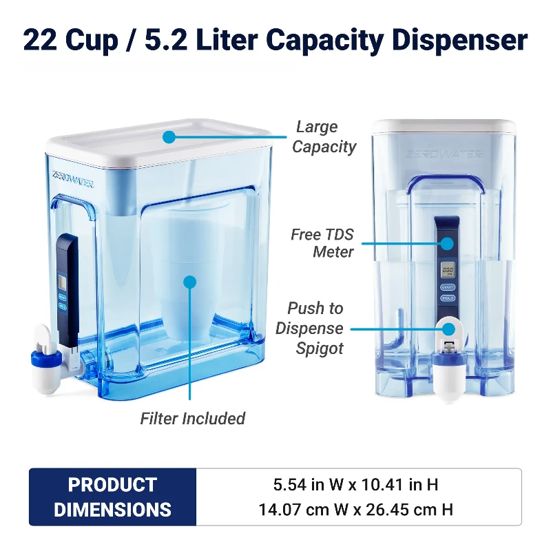 ZeroWater 22 Cup Ready ReadJug 2.8L (Copy) (14810976485754)