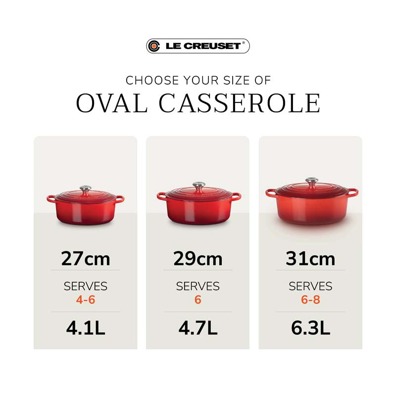 Le Creuset Signature Cast Iron Oval Casserole (2458292518970)