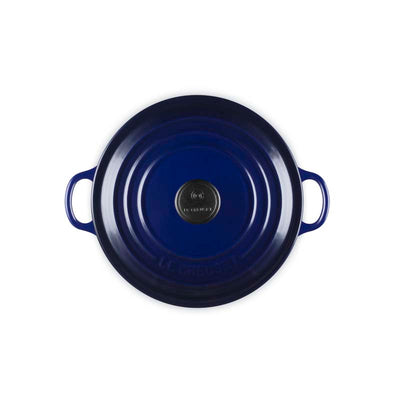 Le Creuset Classic Cast Iron Round Casserole Indigo (14849996685690)