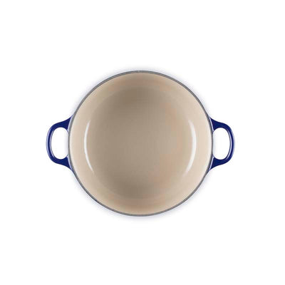 Le Creuset Classic Cast Iron Round Casserole Indigo (14849996685690)