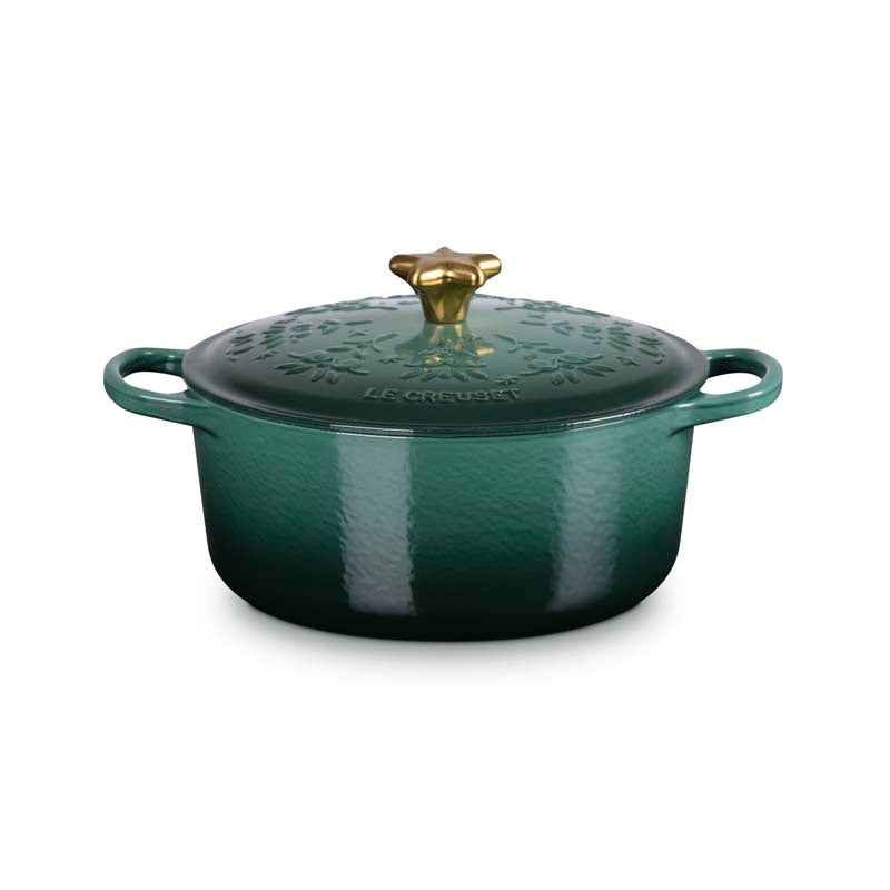 Le Creuset Cast Iron Noel Round Casserole 24cm (7311019343930)