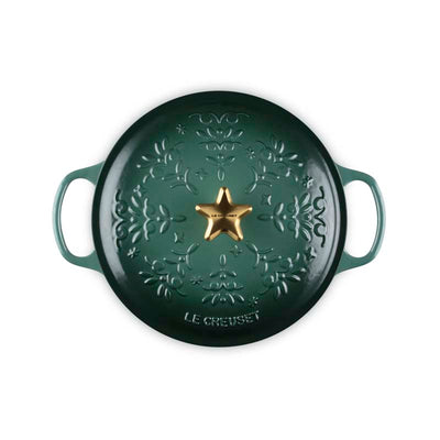 Le Creuset Cast Iron Noel Round Casserole 24cm (7311019343930)